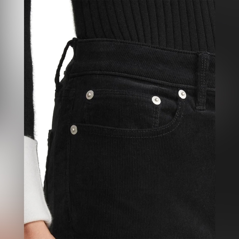 Vineyard Vines Women’s Jet Black Mid-Rise Kick Flare Corduroy Pants, Size 30 - Picture 3 of 14